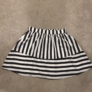 Striped Skater Skirt